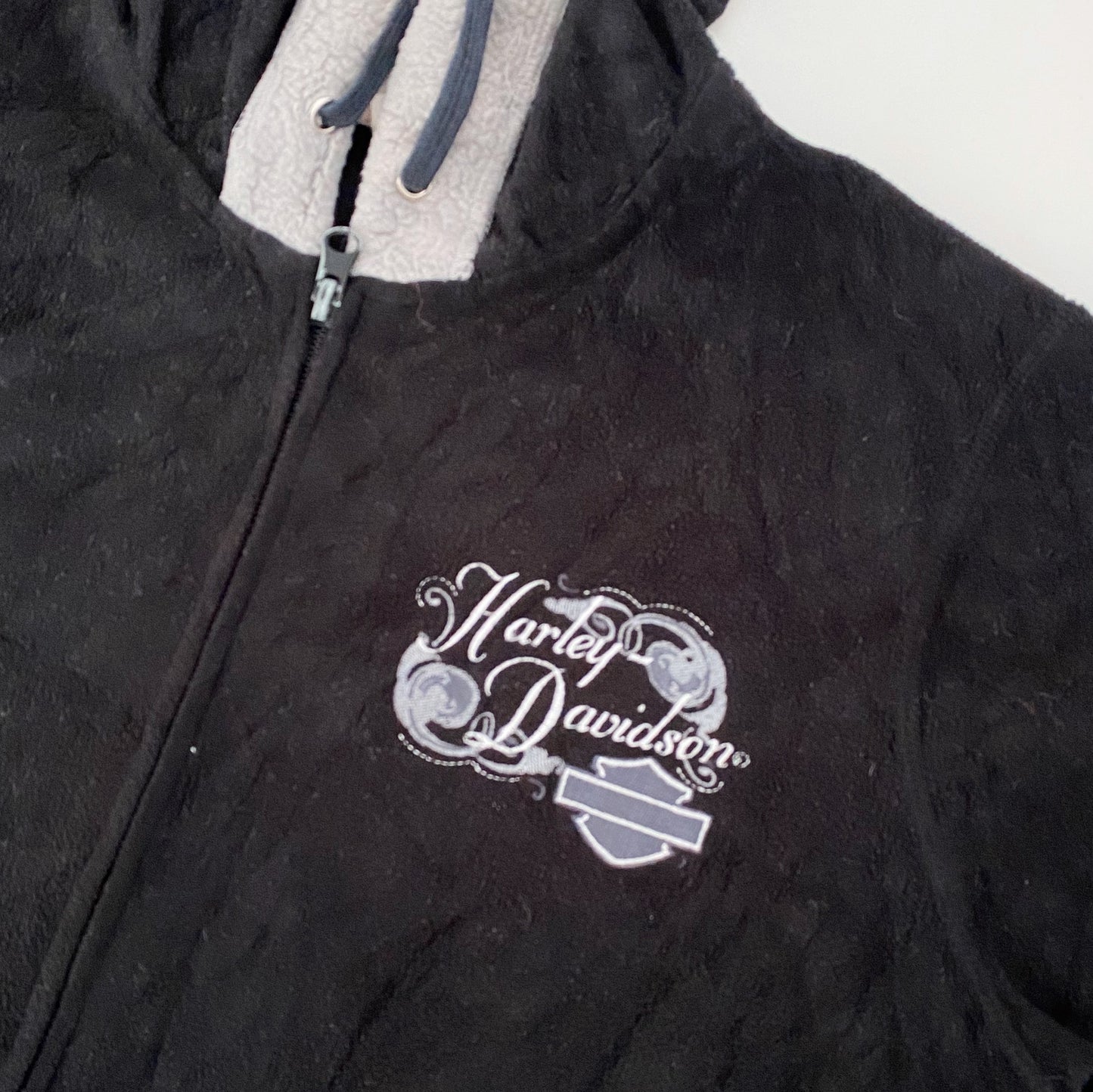 y2k Fleece Harley Davidson  (S-M)