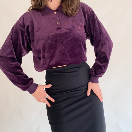 Vintage Velvet Polo (M)