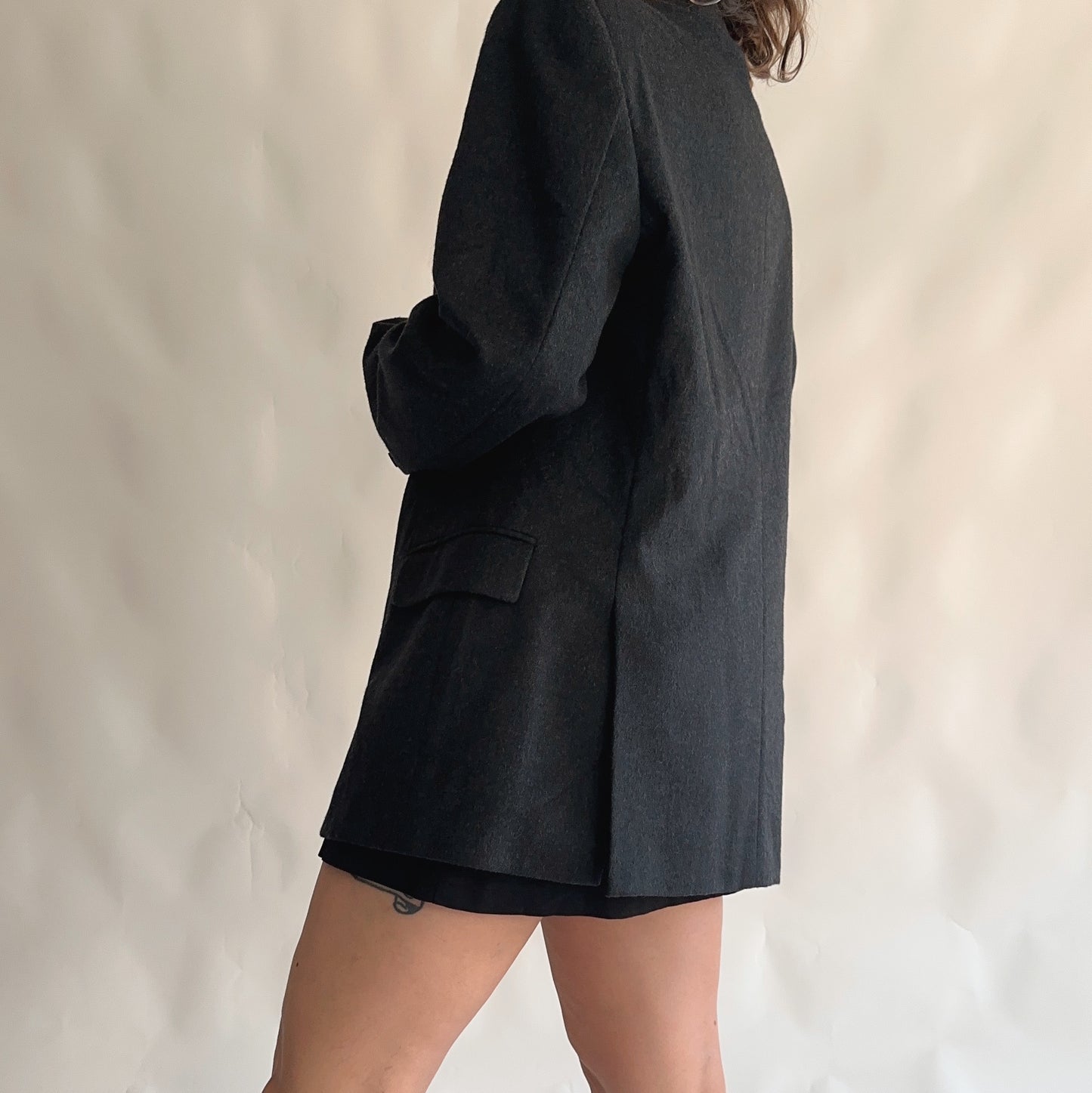 Blazer Vintage Lã + Cashmere (L-XL)