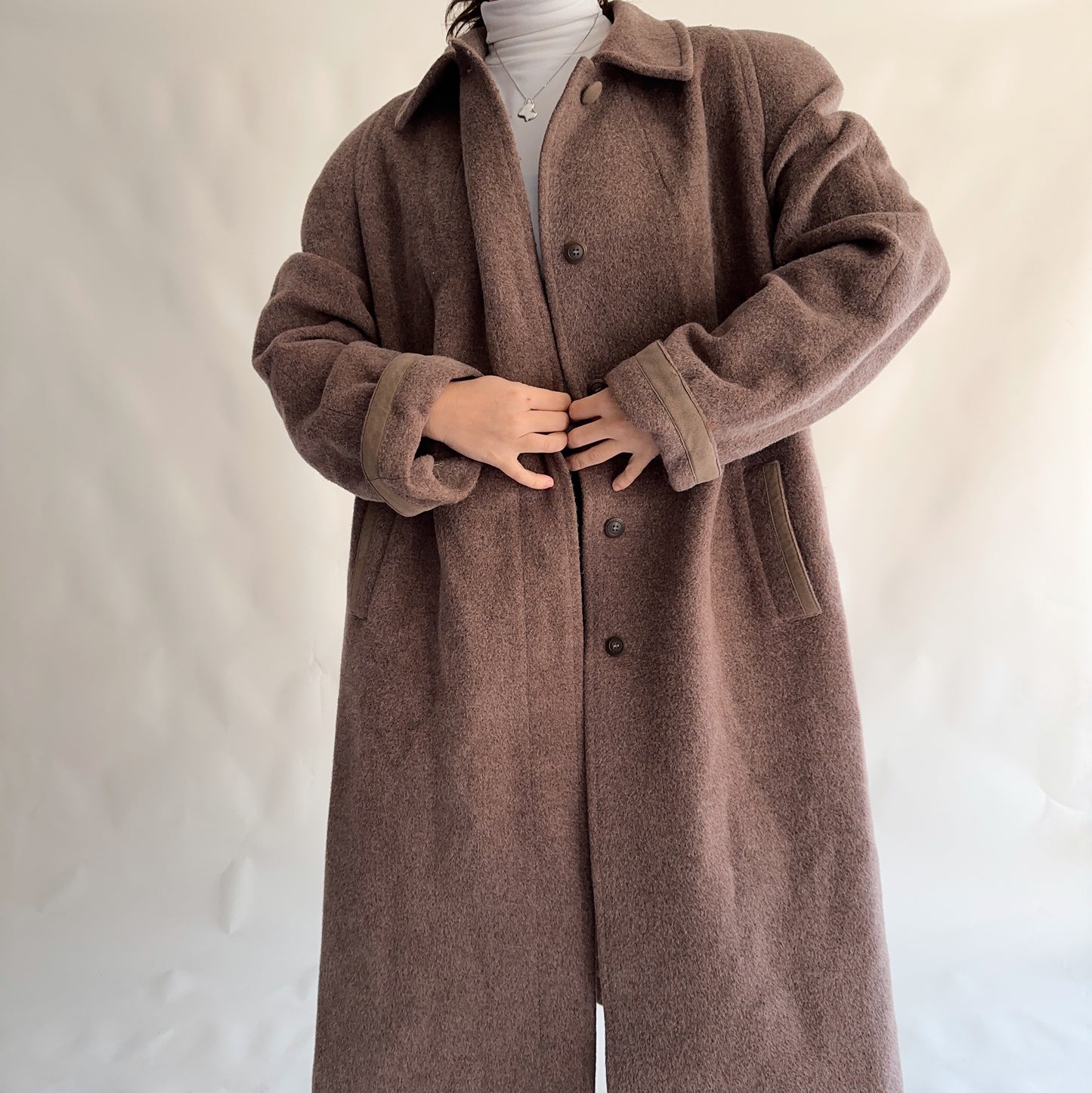 Casaco Vintage de Inverno Alpaca + Mohair (L-XL)