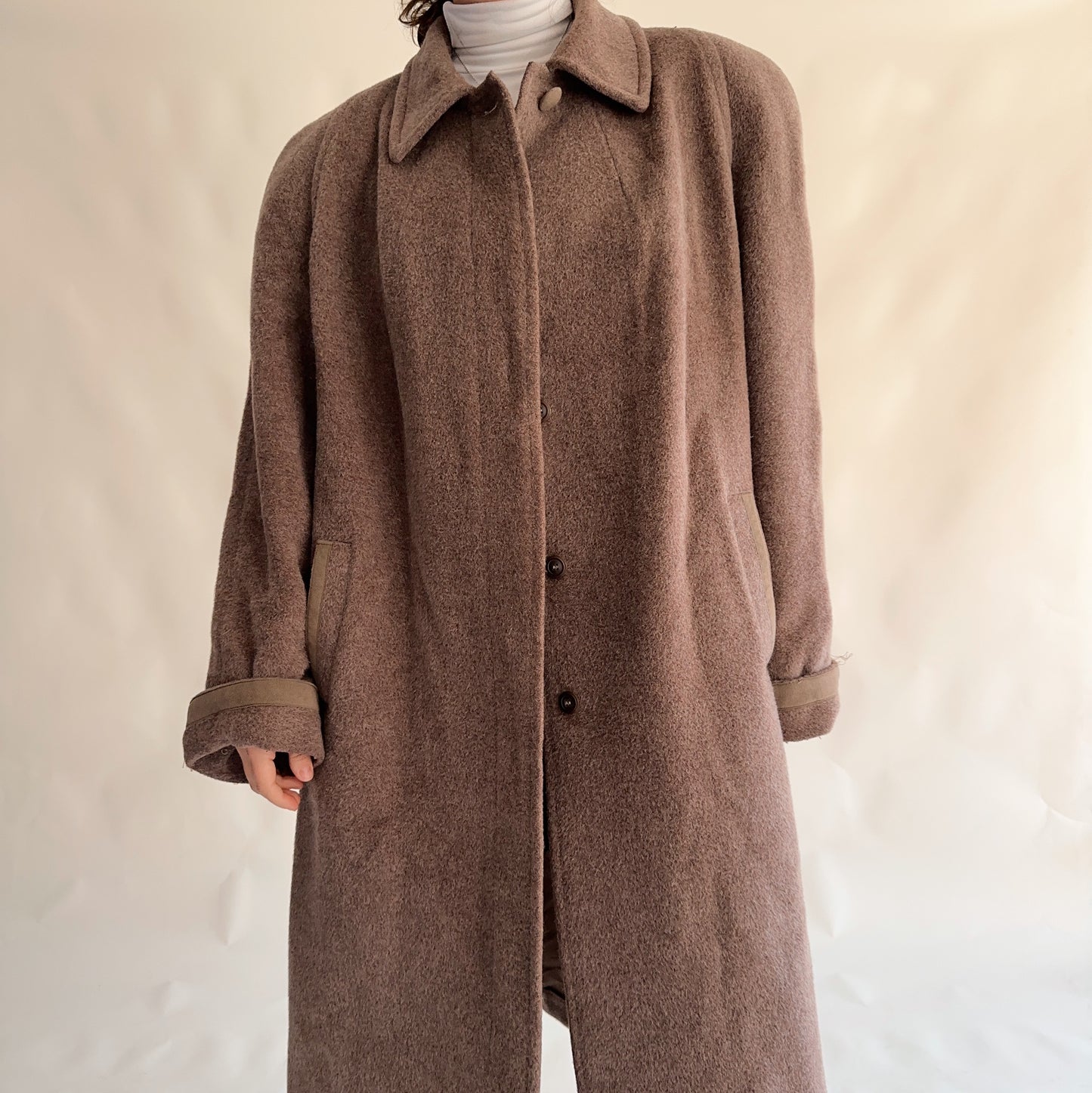 Casaco Vintage de Inverno Alpaca + Mohair (L-XL)