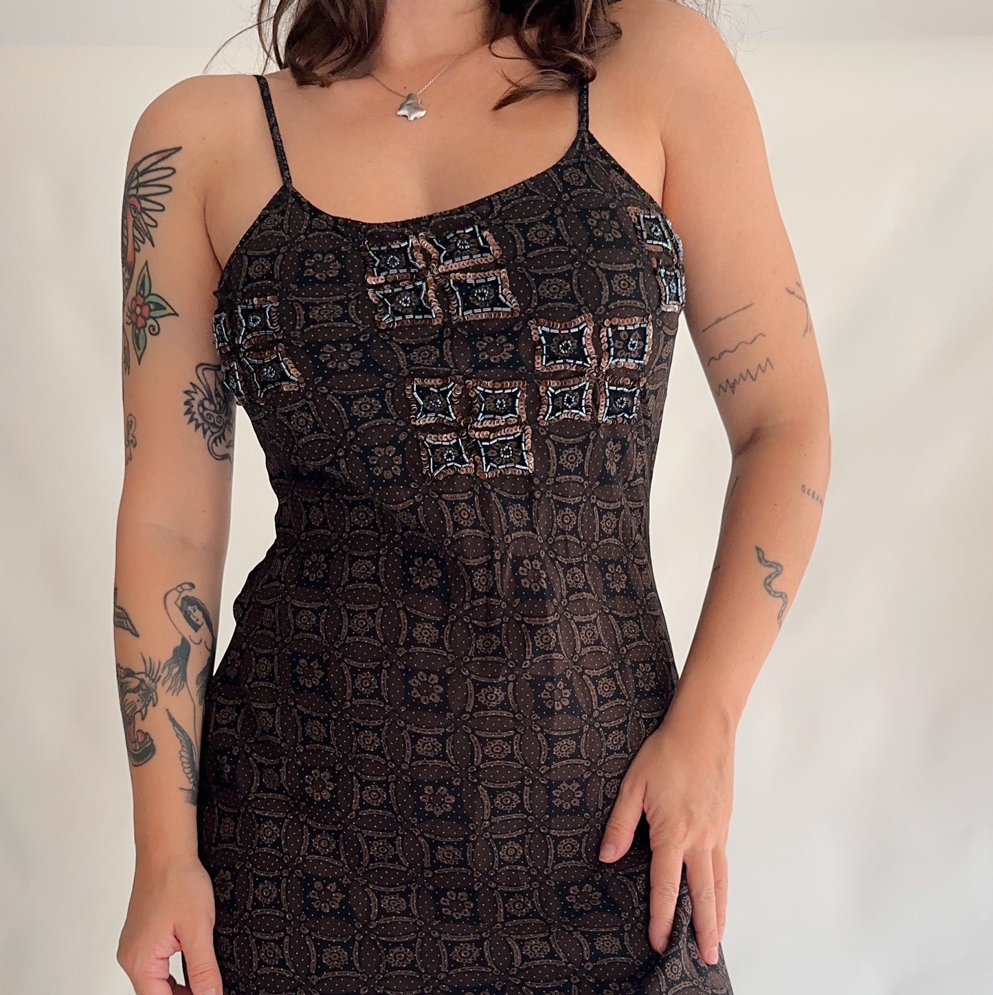 Vintage y2k Mesh Dress (M)