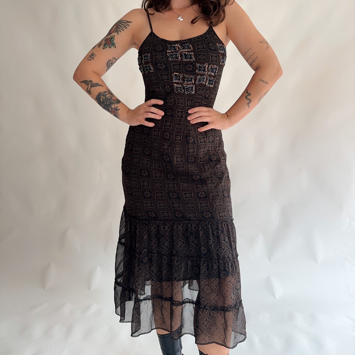 Vintage y2k Mesh Dress (M)