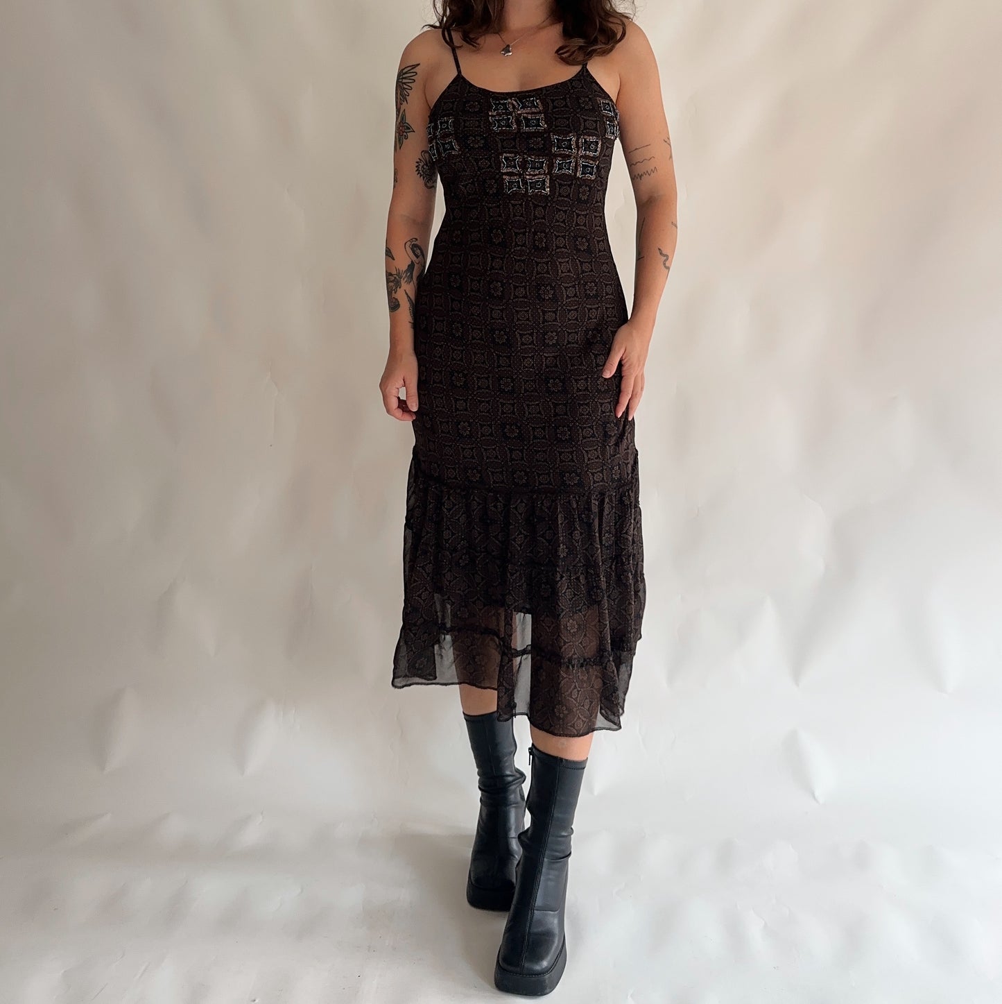 Vintage y2k Mesh Dress (M)