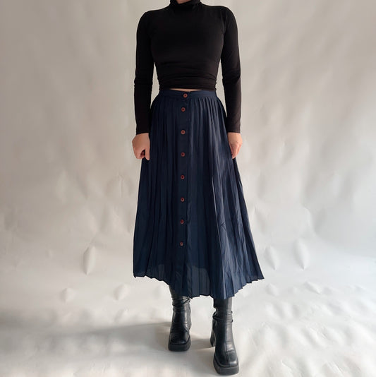 Vintage Pleated Skirt with Label (SM)