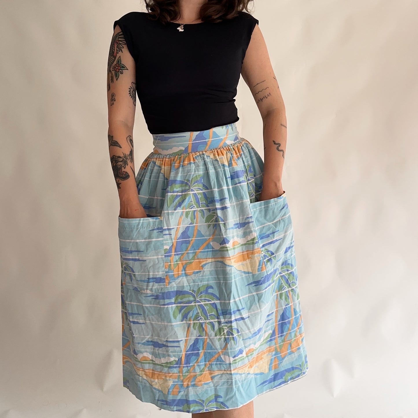 Vintage midi skirt (S)