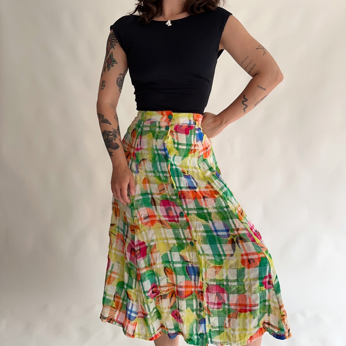 Vintage midi skirt (S)