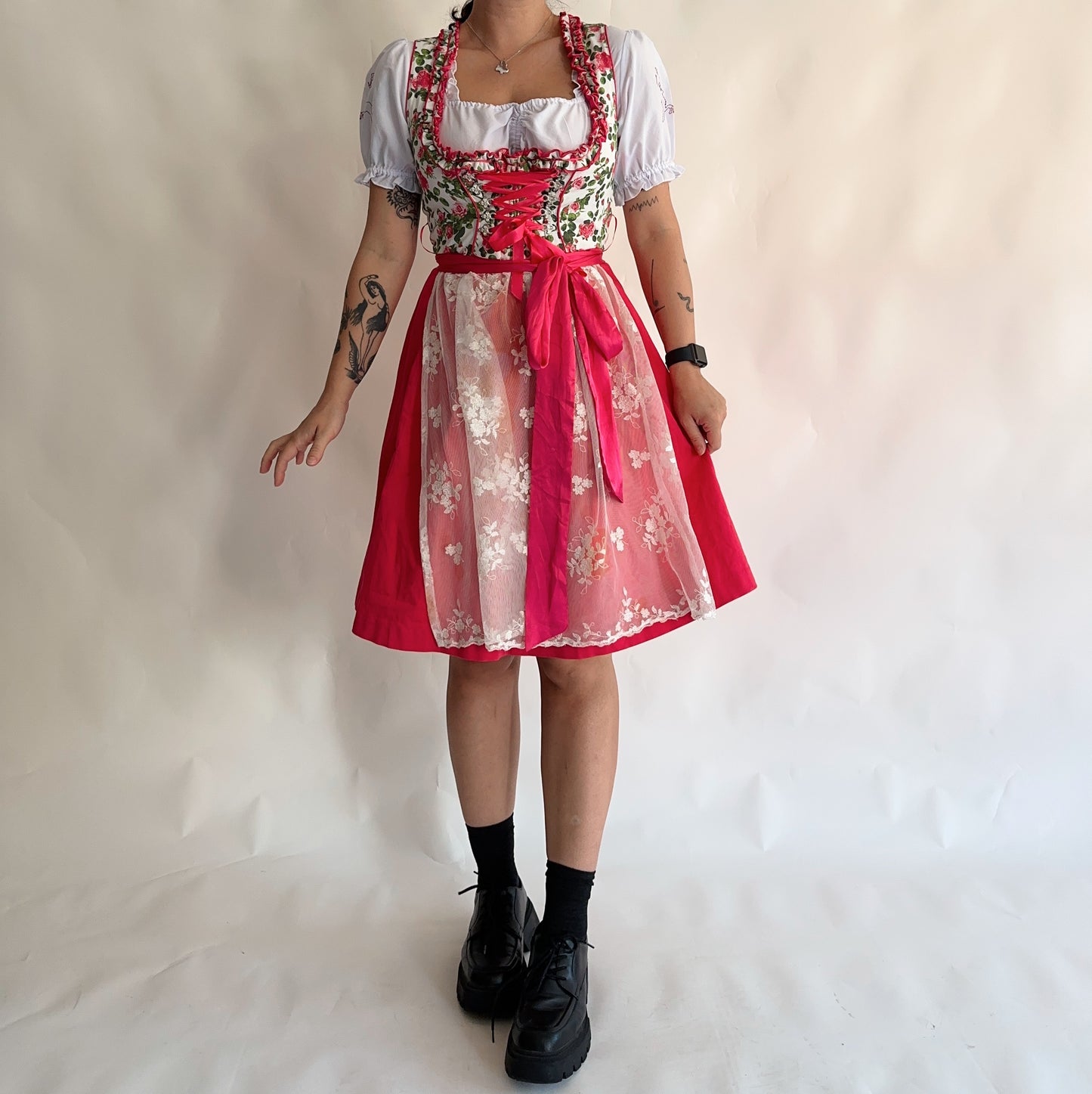 Vestido Vintage Dirndl (M-L)