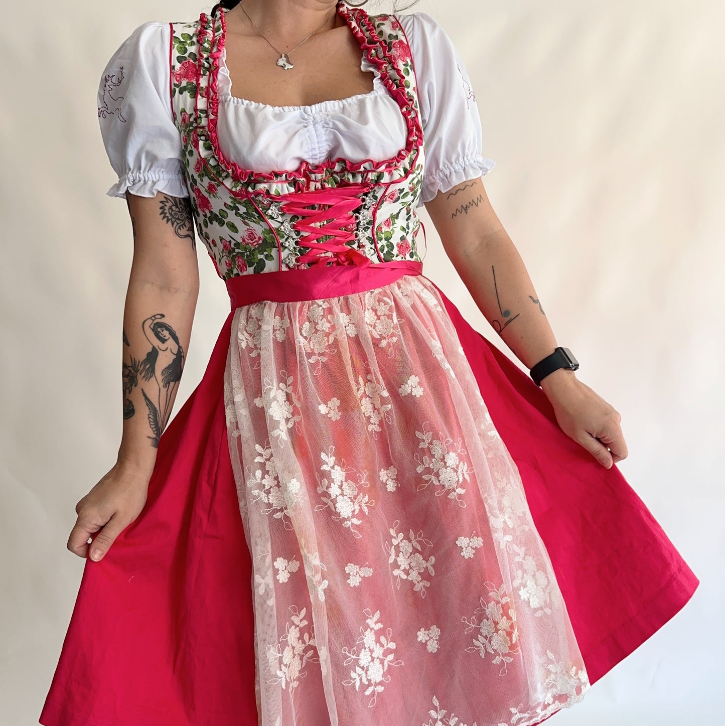 Vestido Vintage Dirndl (M-L)