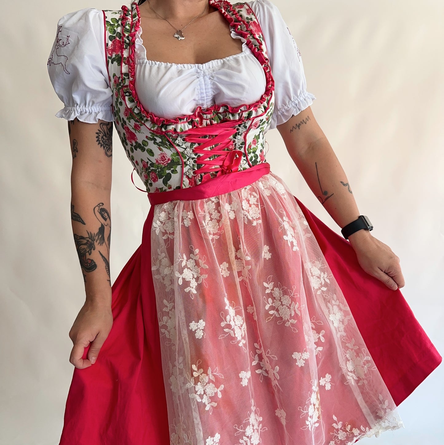 Vestido Vintage Dirndl (M-L)