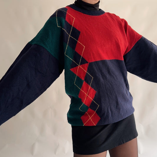 Mark&amp;Spence Vintage 100% Lambswool Sweater (ML)