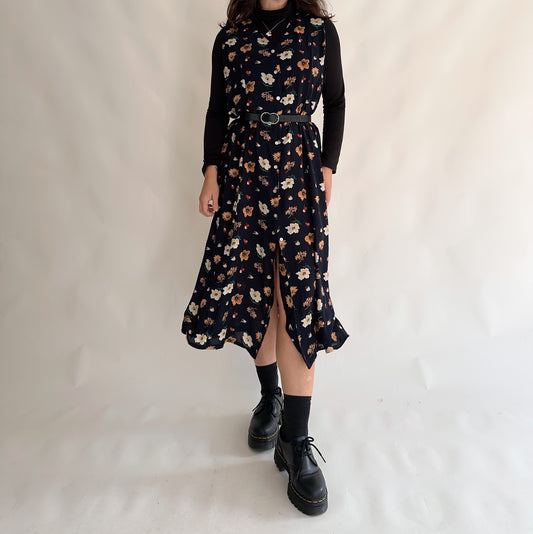 Vestido Vintge 90s Floral (XL)