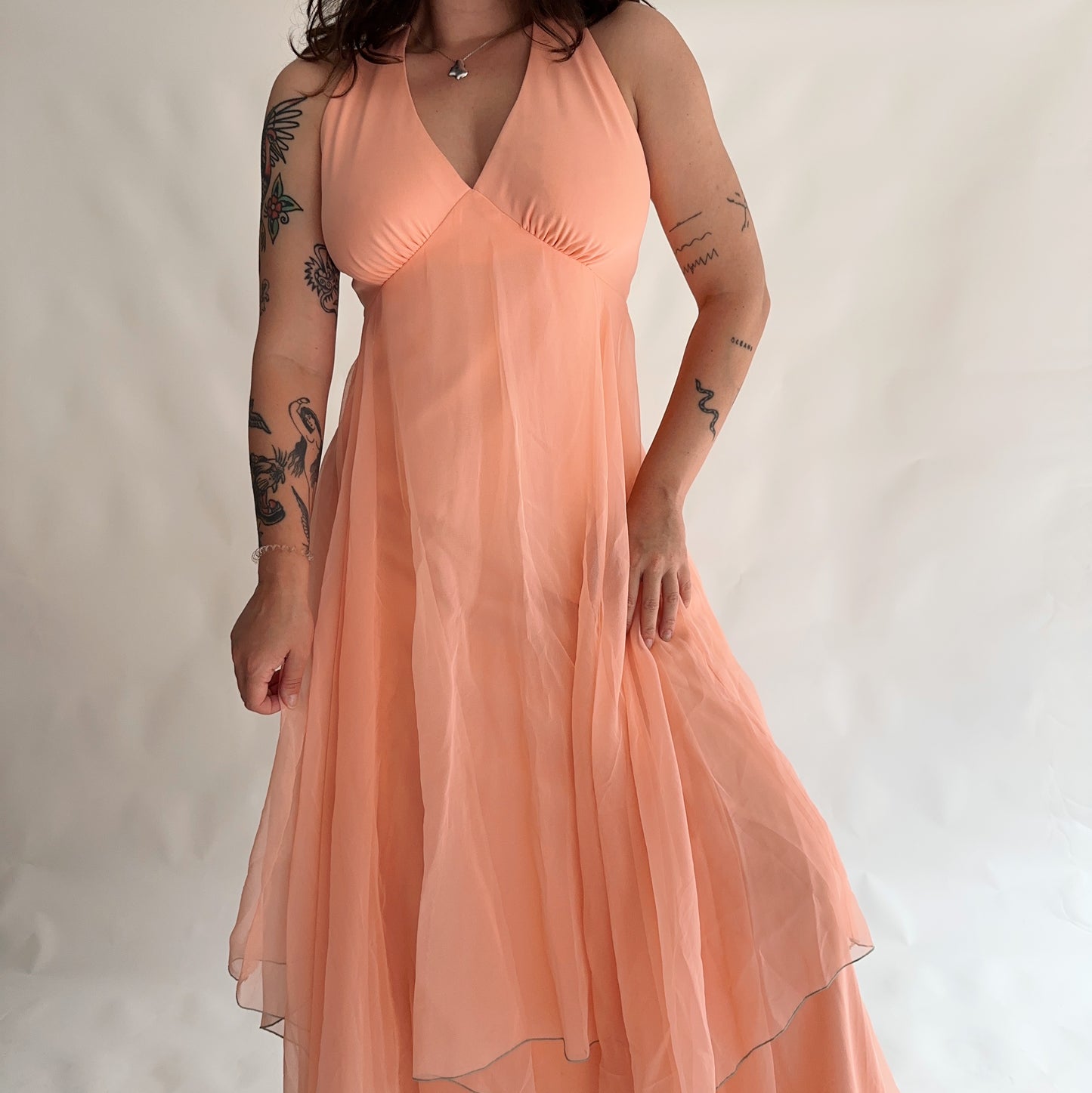 Vestido Vintage maxi 70s (M-L)