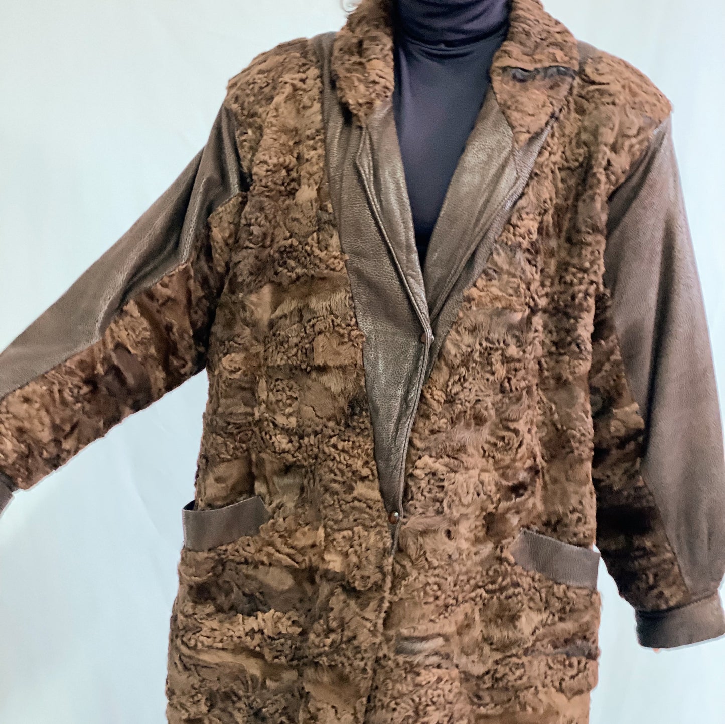 casaco vintage pele (XL)
